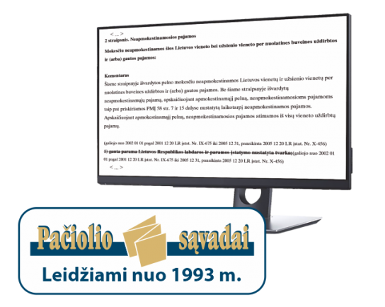 ELEKTRONINIAI NORMINIŲ AKTŲ SĄVADAI